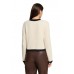 Betty Barclay - 5487 2016 Zachte gilet in ecru zwarte boord.